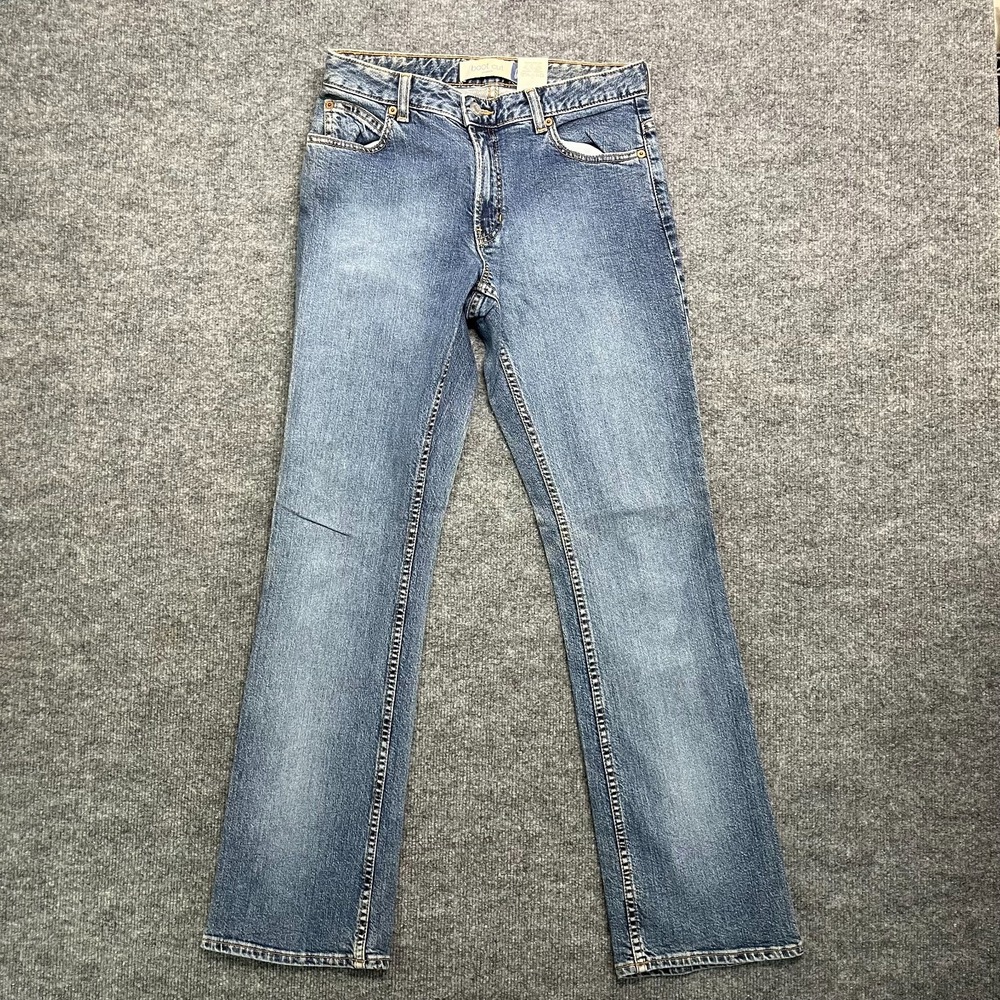 Gap Bootcut Jeans Womens 6 Blue Denim Stretch Hipster Zip Fly USA Made - 30x31.5